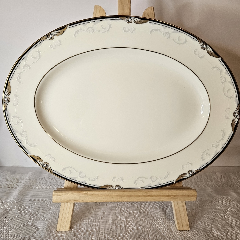 Nortitake Formal Bone China Sunswept Serving Platter 12"
